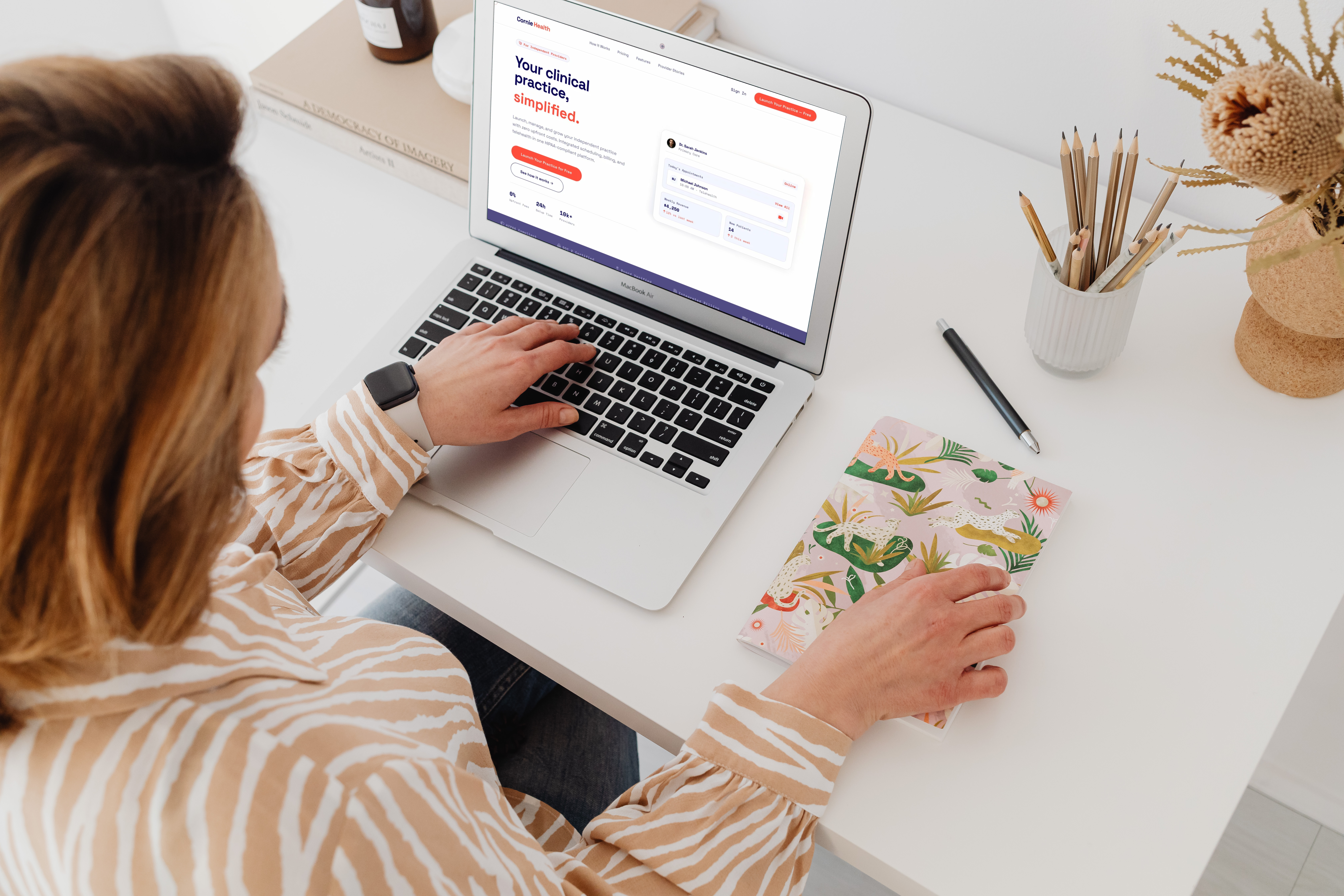 Cornie Health landing page
