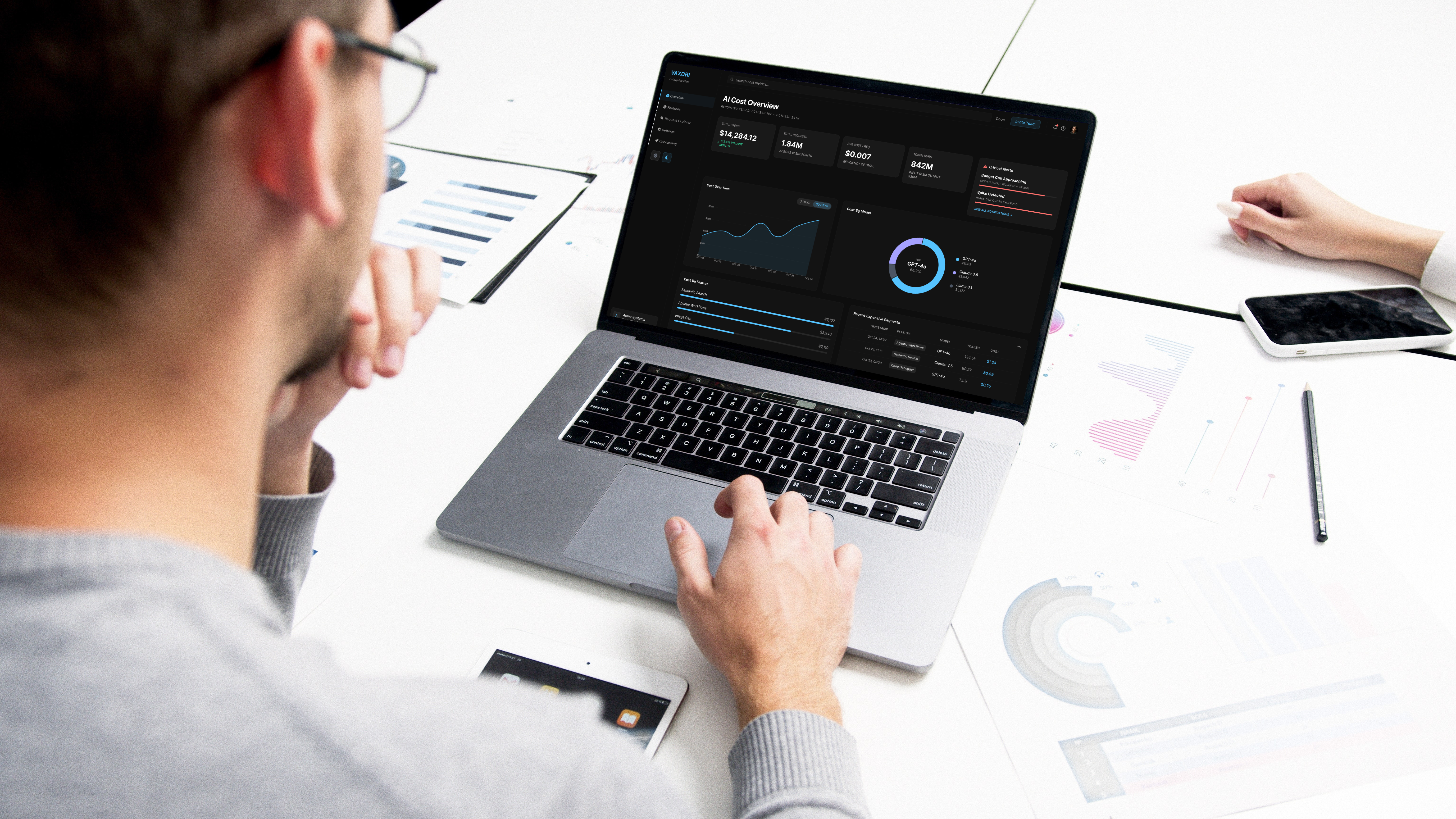 Vaxori dashboard interface